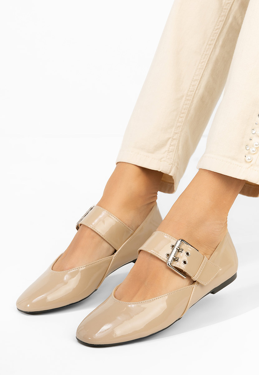 Γυναικείες μπαλαρίνες Katalea μπεζ