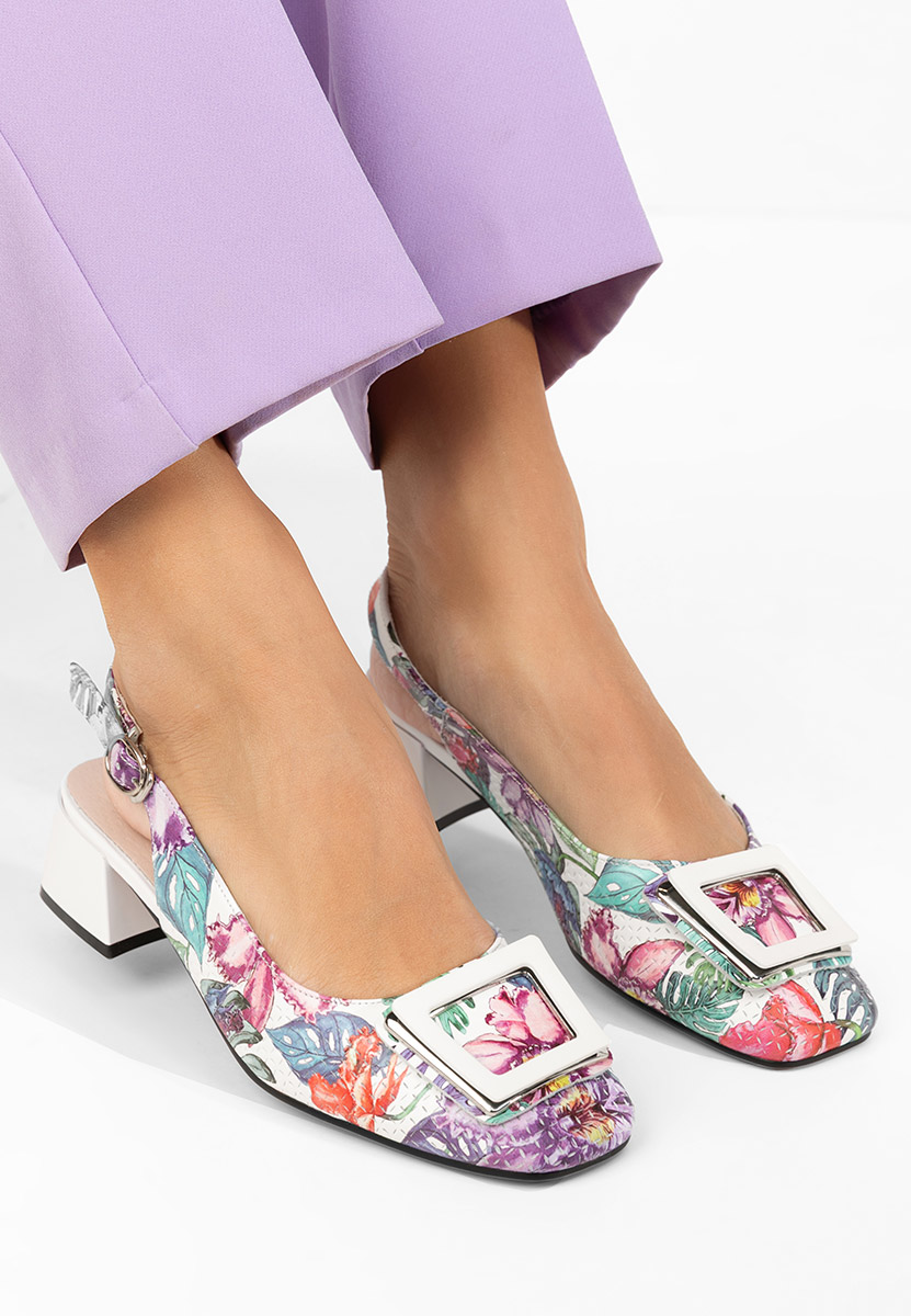 Γόβες slingback Belindia ροζ