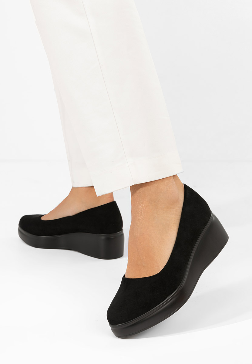 Πλατφόρμες γυναικεία Friderika μαύρα