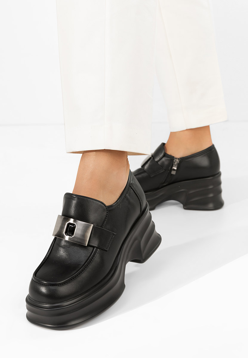 Loafers γυναικεια με τακουνι Esmara μαύρα
