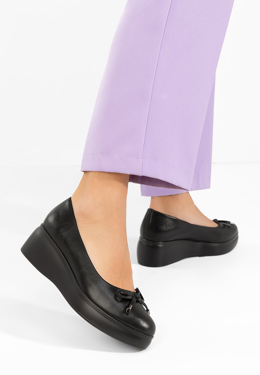 Πλατφόρμες γυναικεία Olmaria μαύρα