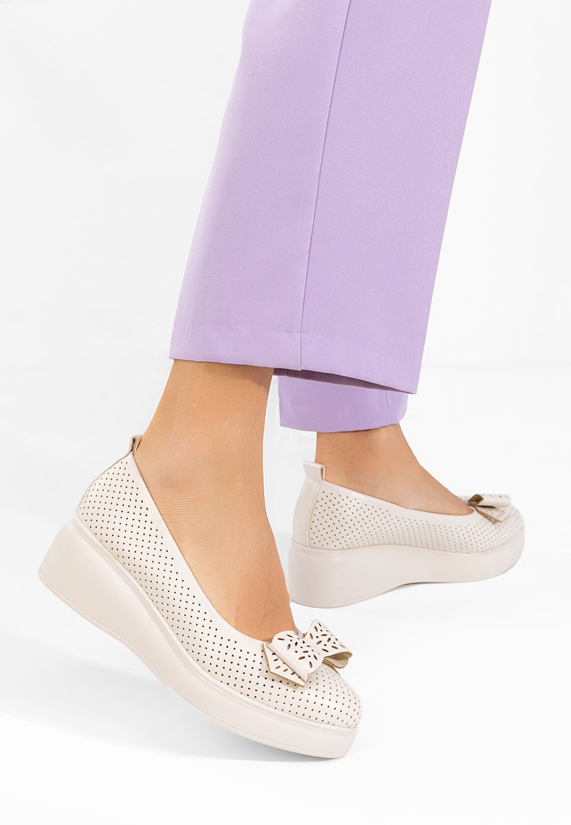 Πλατφόρμες γυναικεία Latefa μπεζ