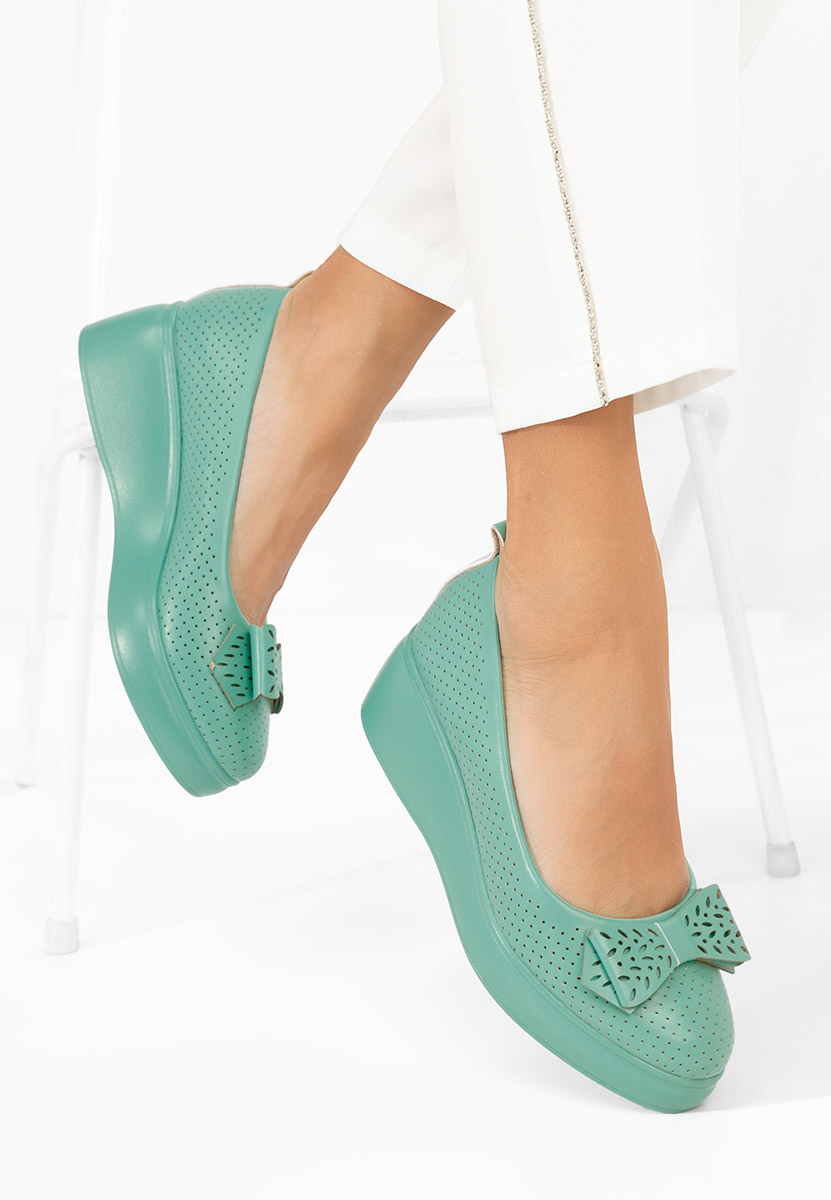 Πλατφόρμες γυναικεία Danetia πρασινο