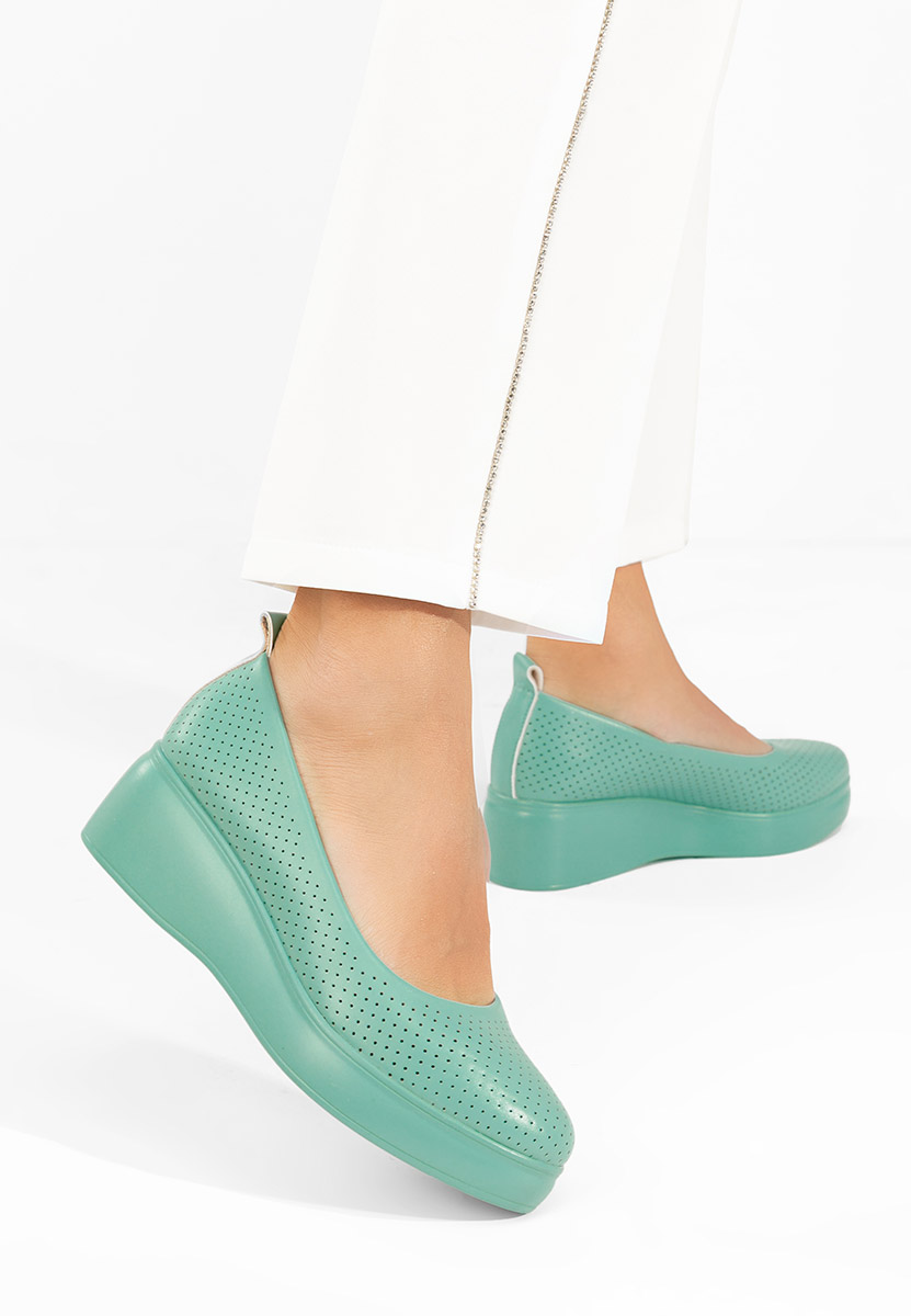 Πλατφόρμες γυναικεία Latefa πρασινο