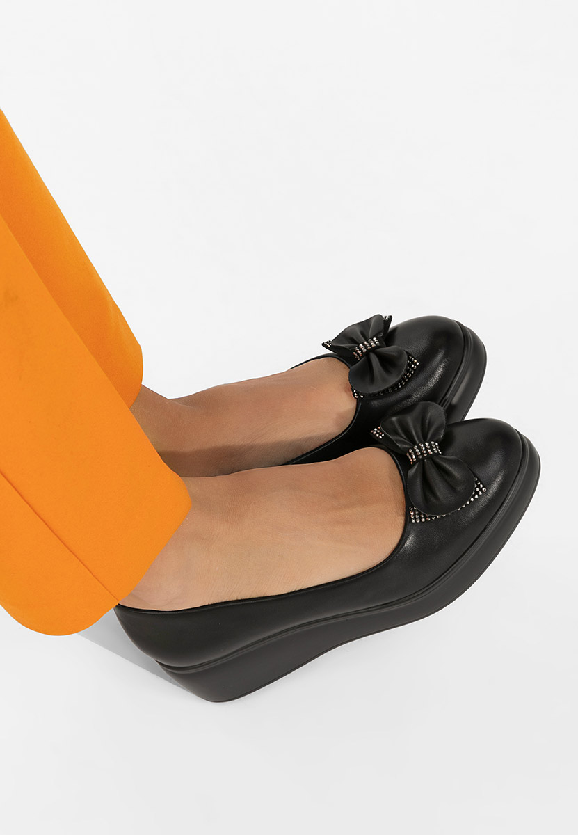 Πλατφόρμες γυναικεία Liliane μαύρα