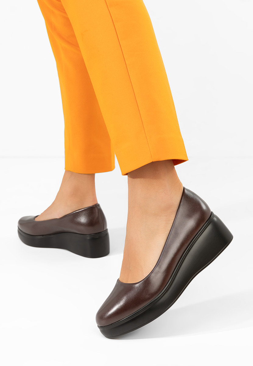 Πλατφόρμες γυναικεία Milanca μπορντό