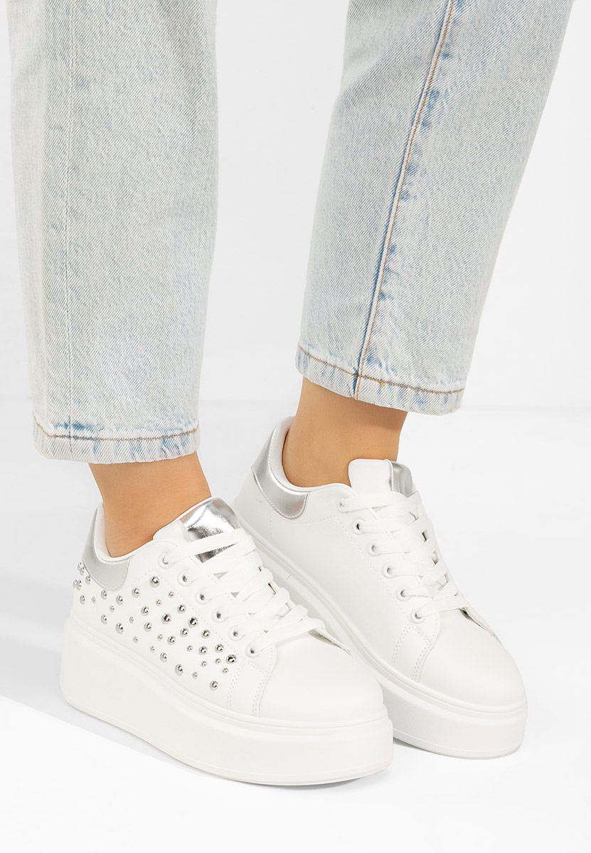 Sneakers με πλατφόρμα Lindalia V2 λευκά