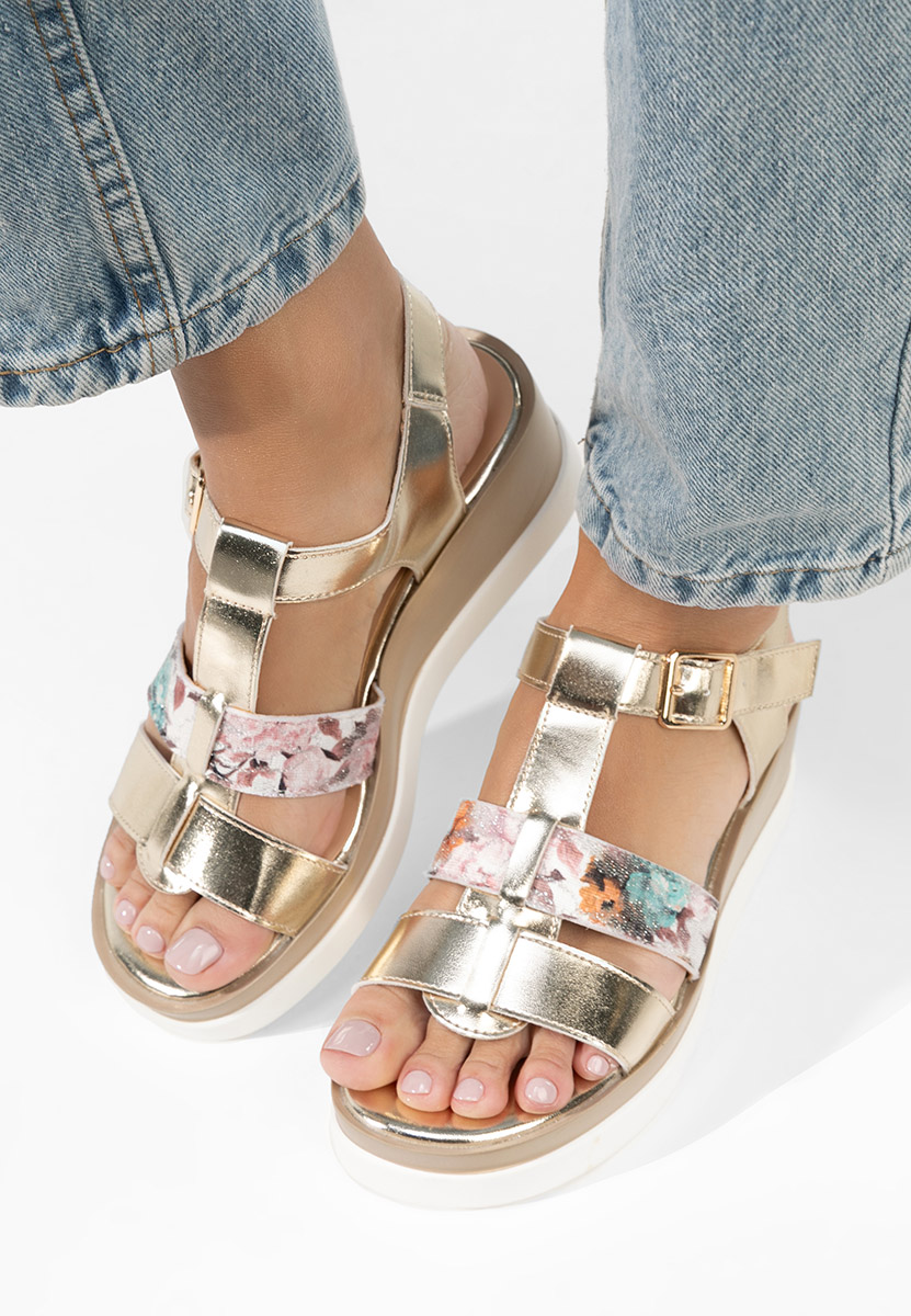 Πέδιλα πλατφόρμες Anastasis χρυσα