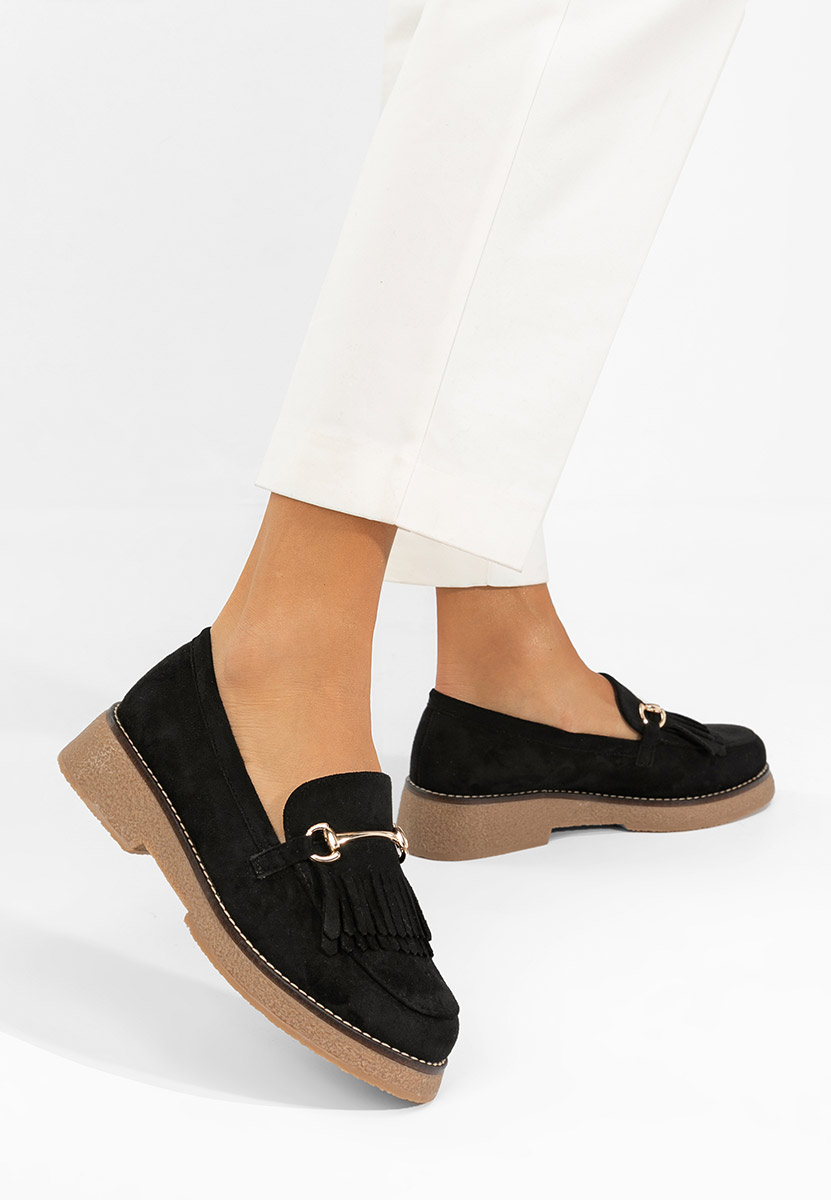 Μοκασίνια γυναικεια Kemily μαύρα