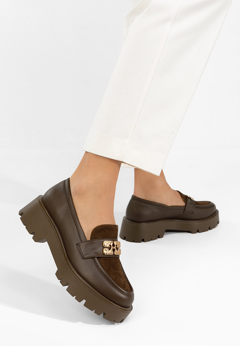 Loafers γυναικεια Karamela καφε