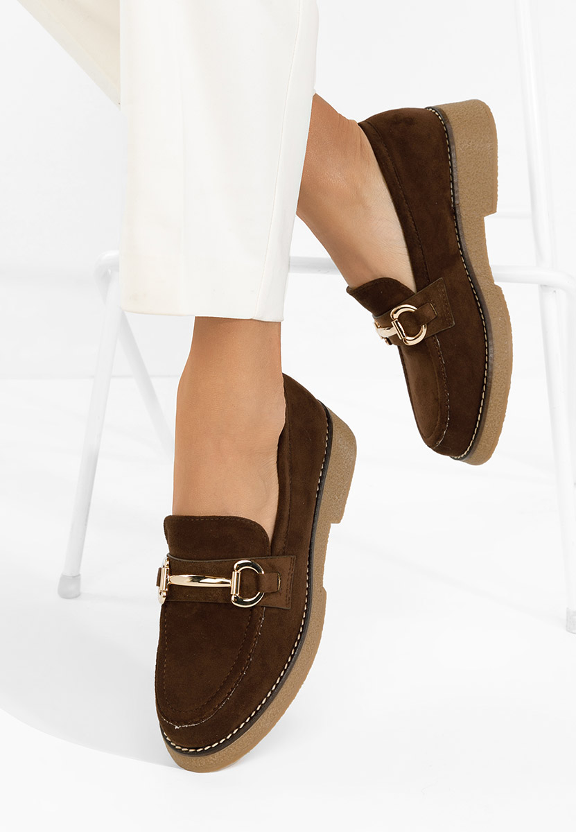 Μοκασίνια γυναικεια Ylenia καφε