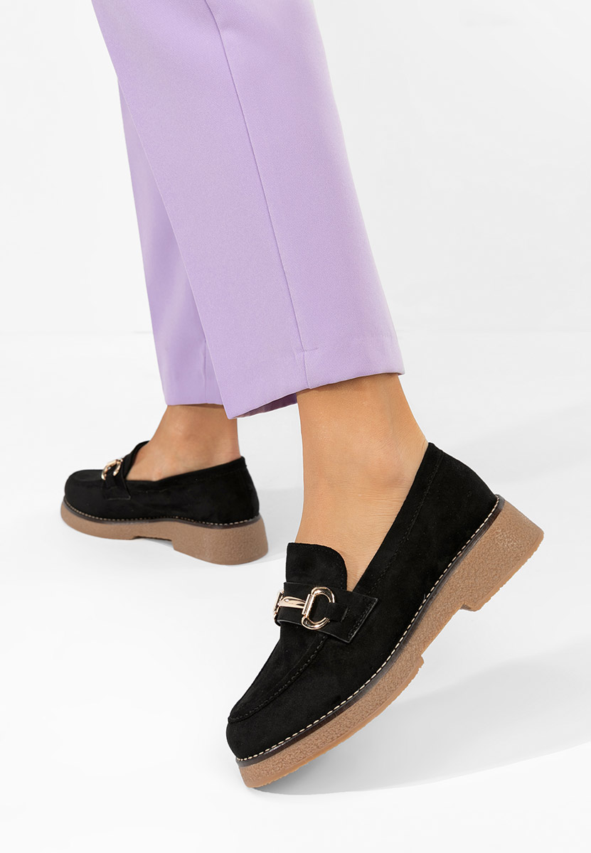 Μοκασίνια γυναικεια Ylenia μαύρα