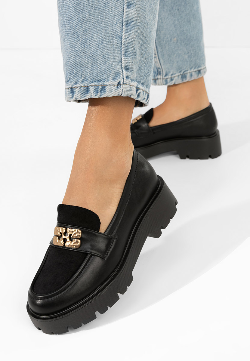 Loafers γυναικεια Karamela μαύρα