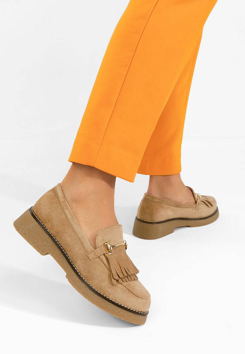 Μοκασίνια γυναικεια Kemily χακι