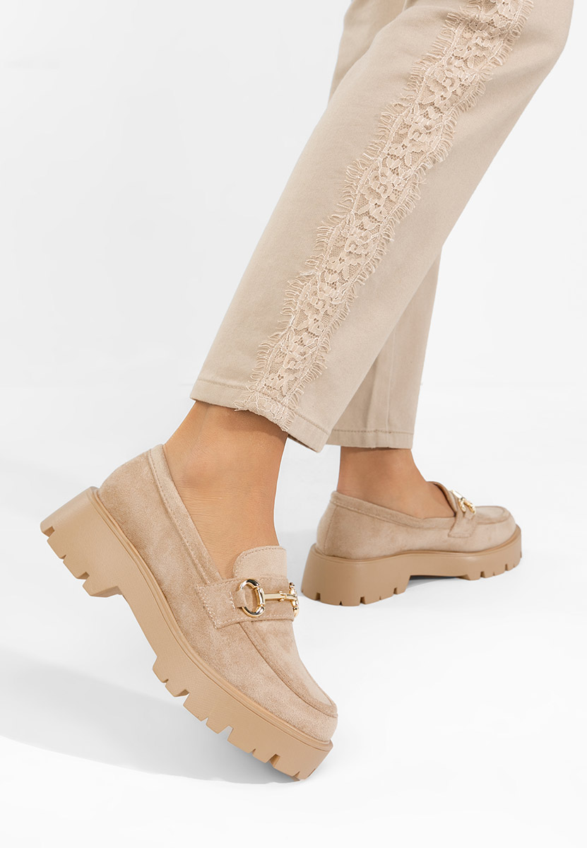 Loafers γυναικεια Belvina μπεζ