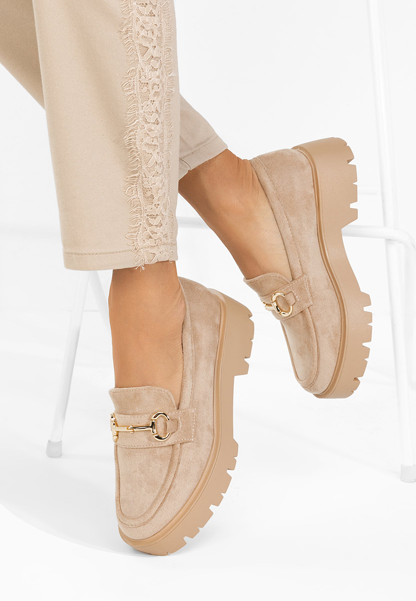 Loafers γυναικεια Belvina μπεζ
