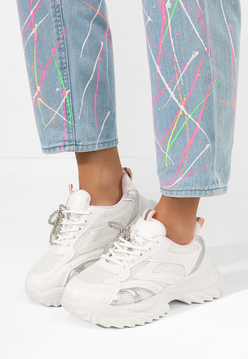 Sneakers γυναικεια Eudoria λευκά