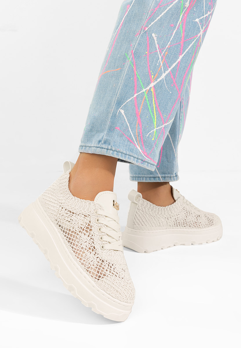 Sneakers με πλατφόρμα Rossela μπεζ