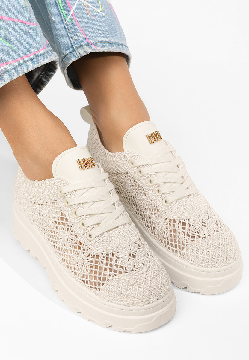 Sneakers με πλατφόρμα Rossela μπεζ