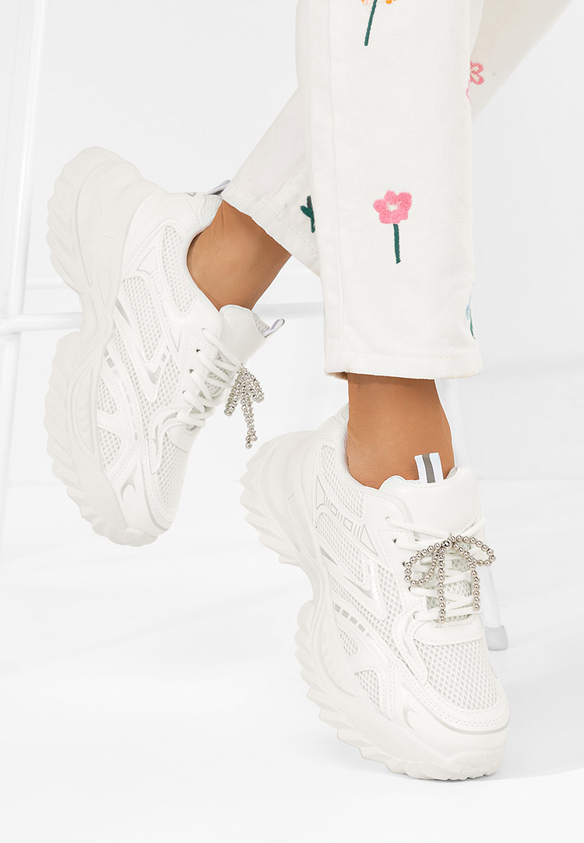 Sneakers γυναικεια Eudoria V2 λευκά