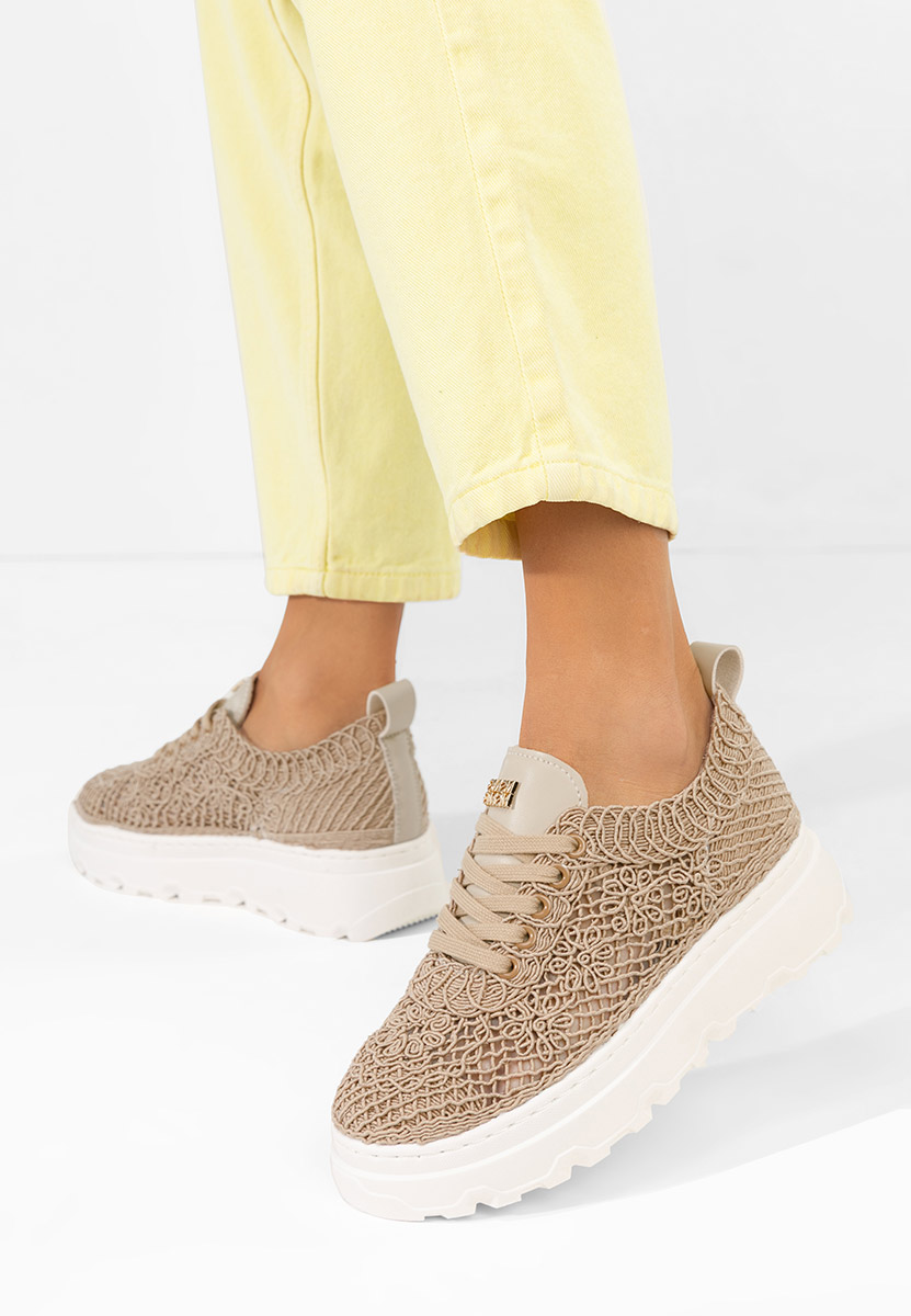 Sneakers με πλατφόρμα Rossela χακι