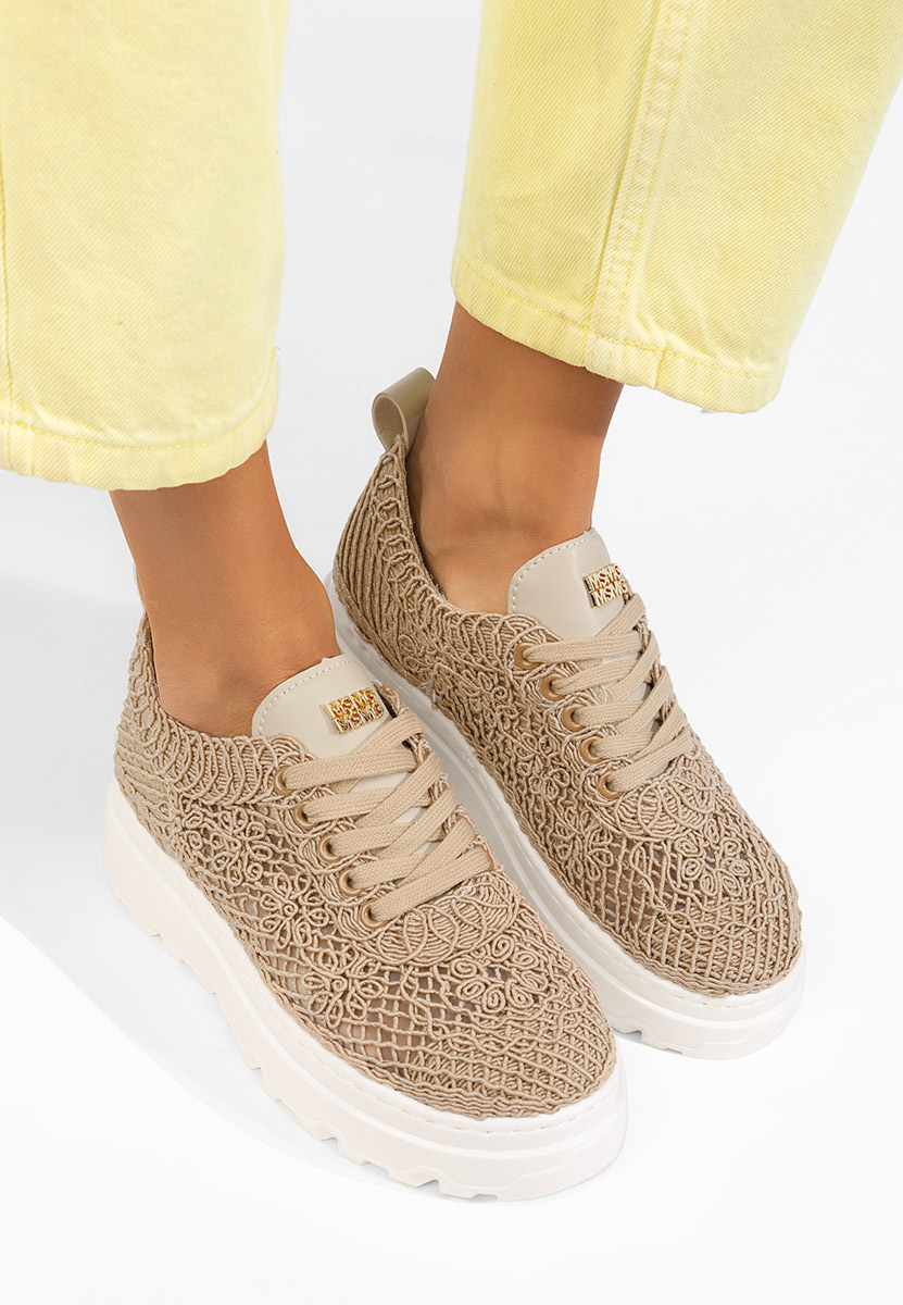 Sneakers με πλατφόρμα Rossela χακι