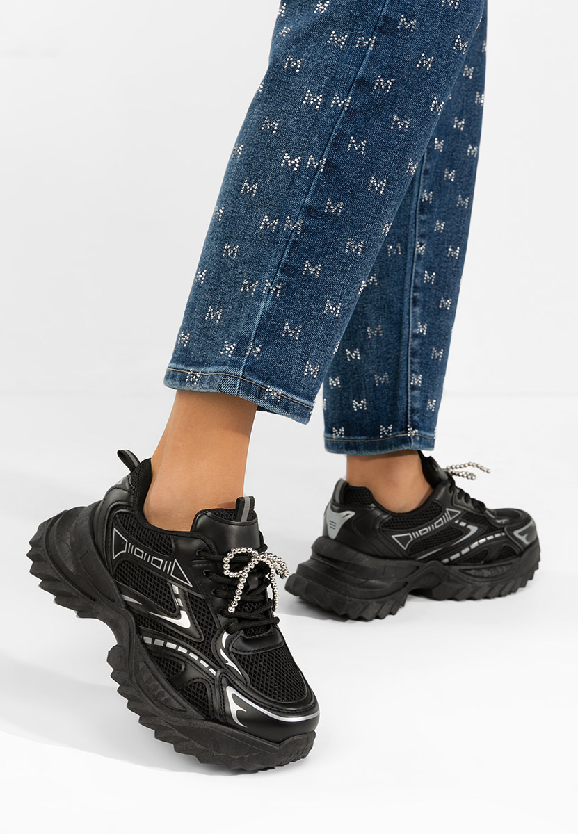 Sneakers γυναικεια Eudoria μαύρα