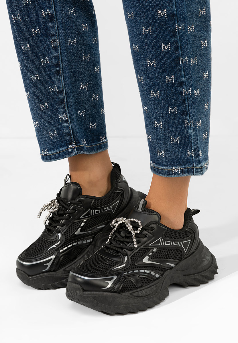 Sneakers γυναικεια Eudoria μαύρα