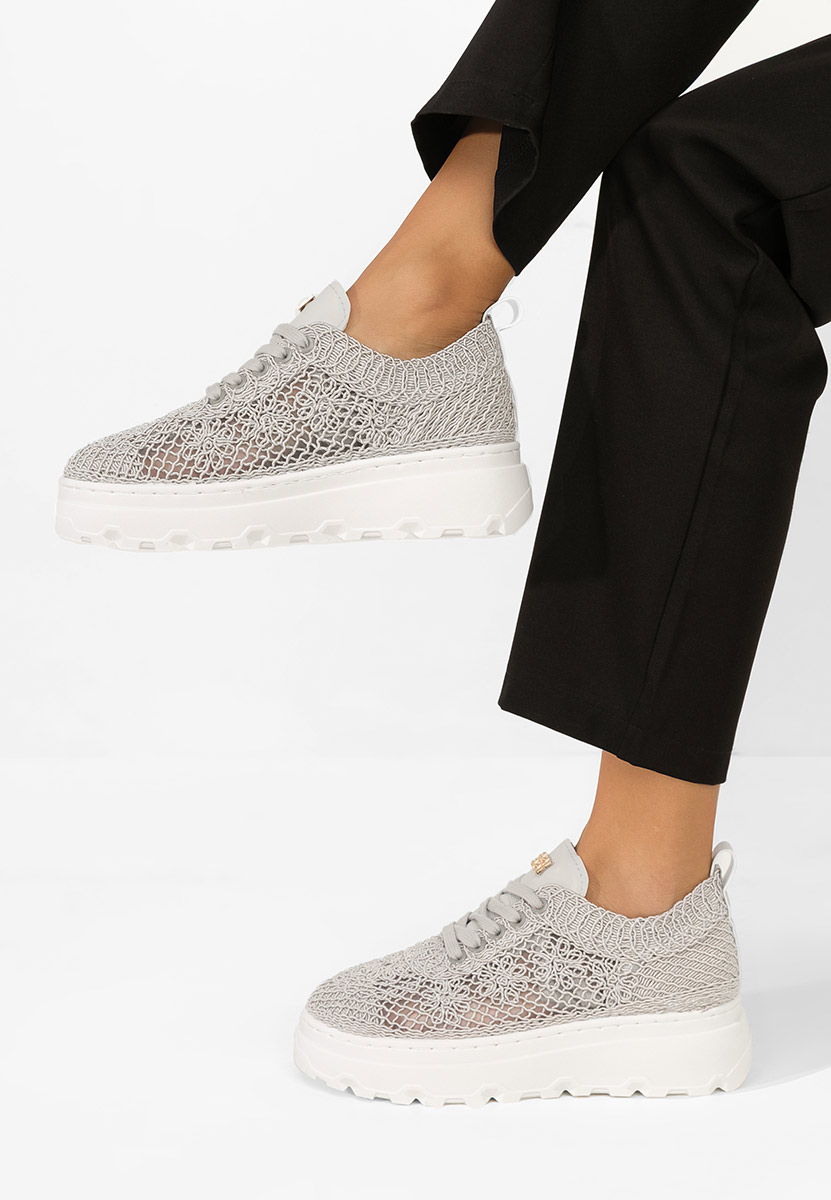 Sneakers με πλατφόρμα Rossela γκρι