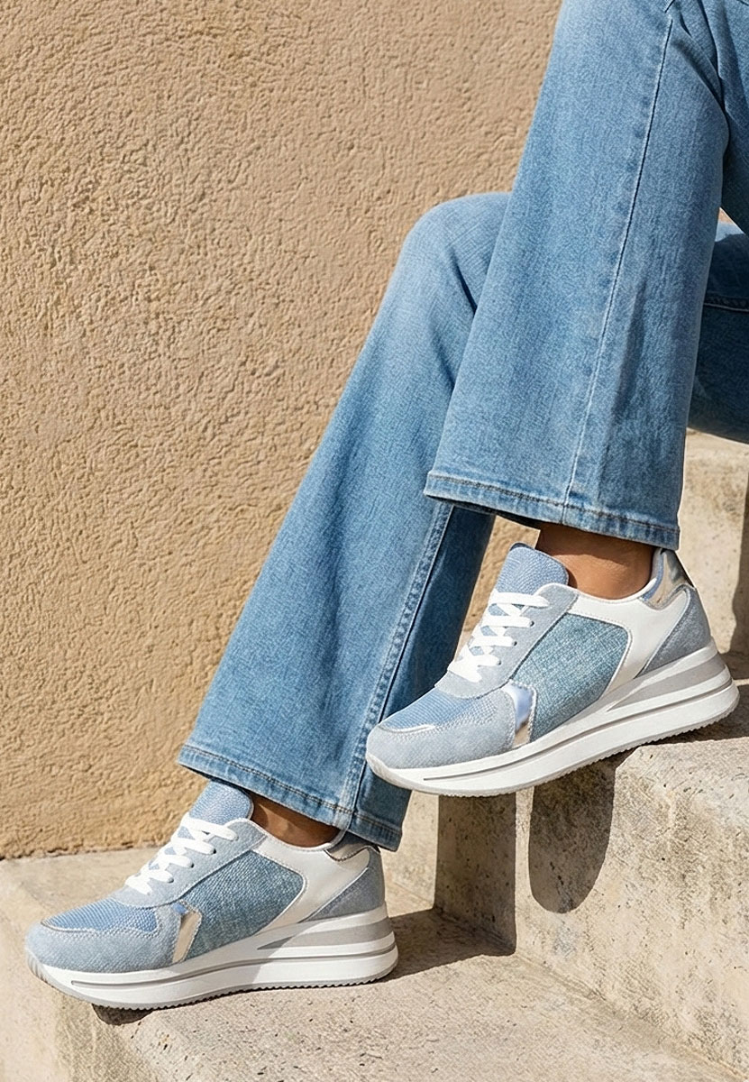 Sneakers με πλατφόρμα Sidnei μπλε