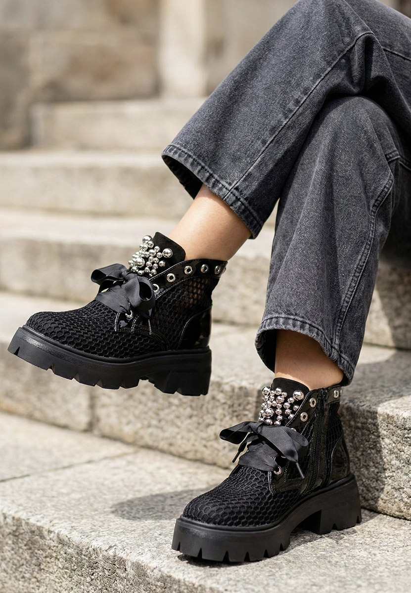 Γυναικεία μποτάκια Marcania V2 Μαύρα