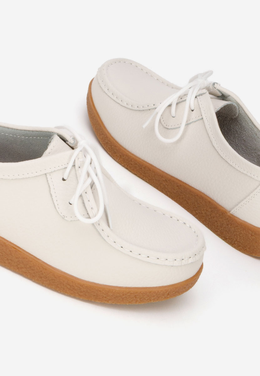 Μοκασίνια γυναικεια Afinia λευκά