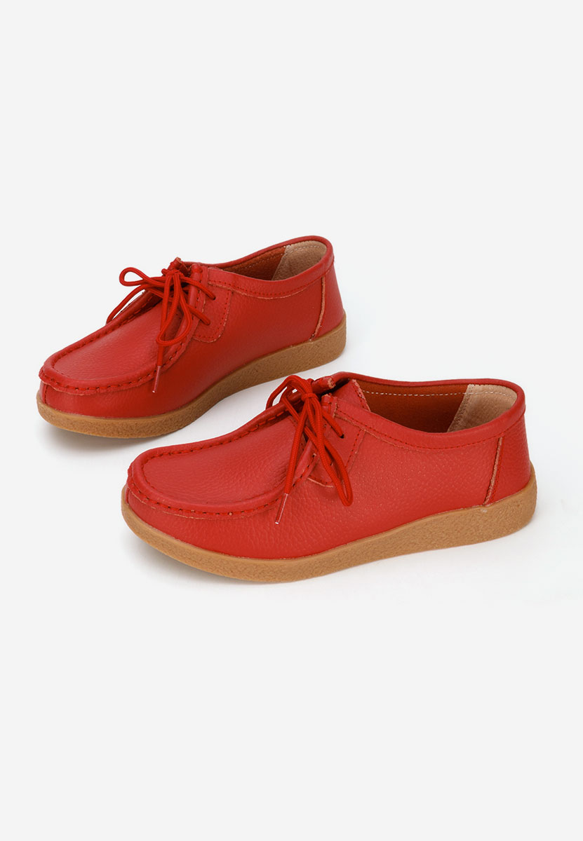 Μοκασίνια γυναικεια Afinia κοκκινο