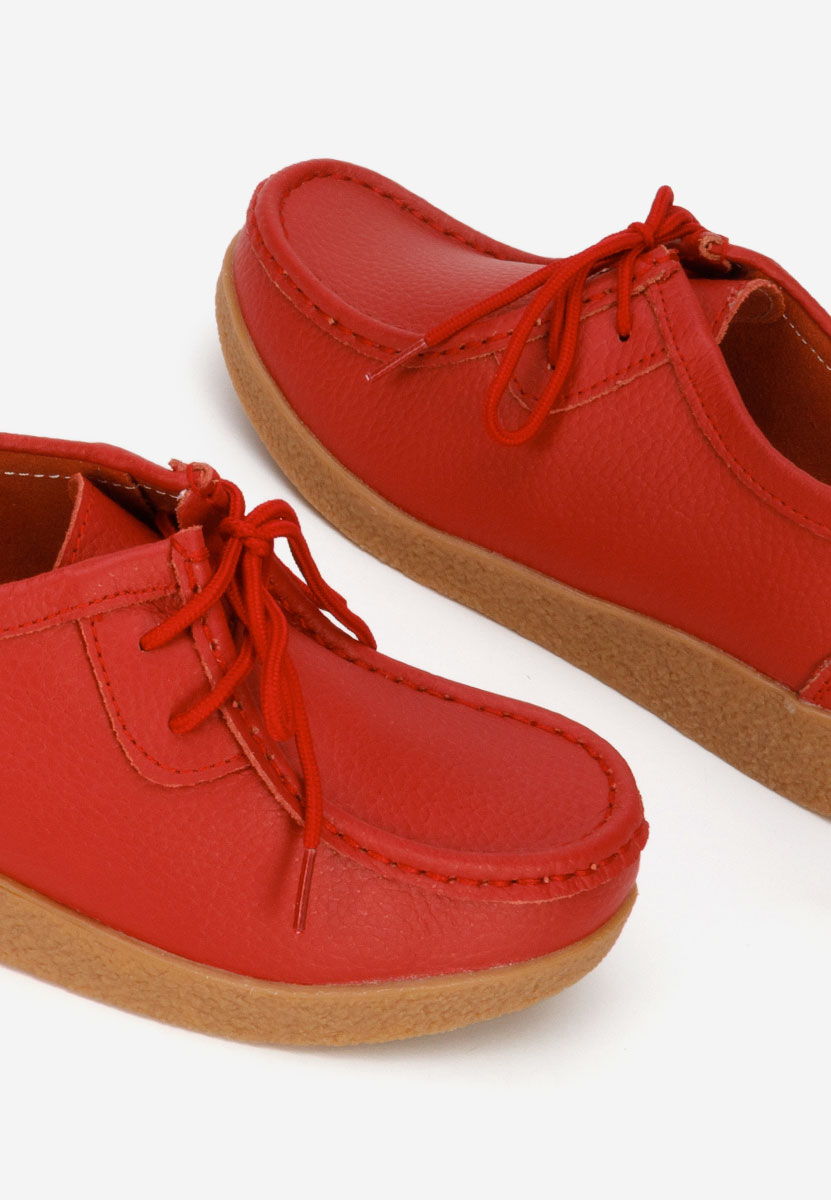 Μοκασίνια γυναικεια Afinia κοκκινο