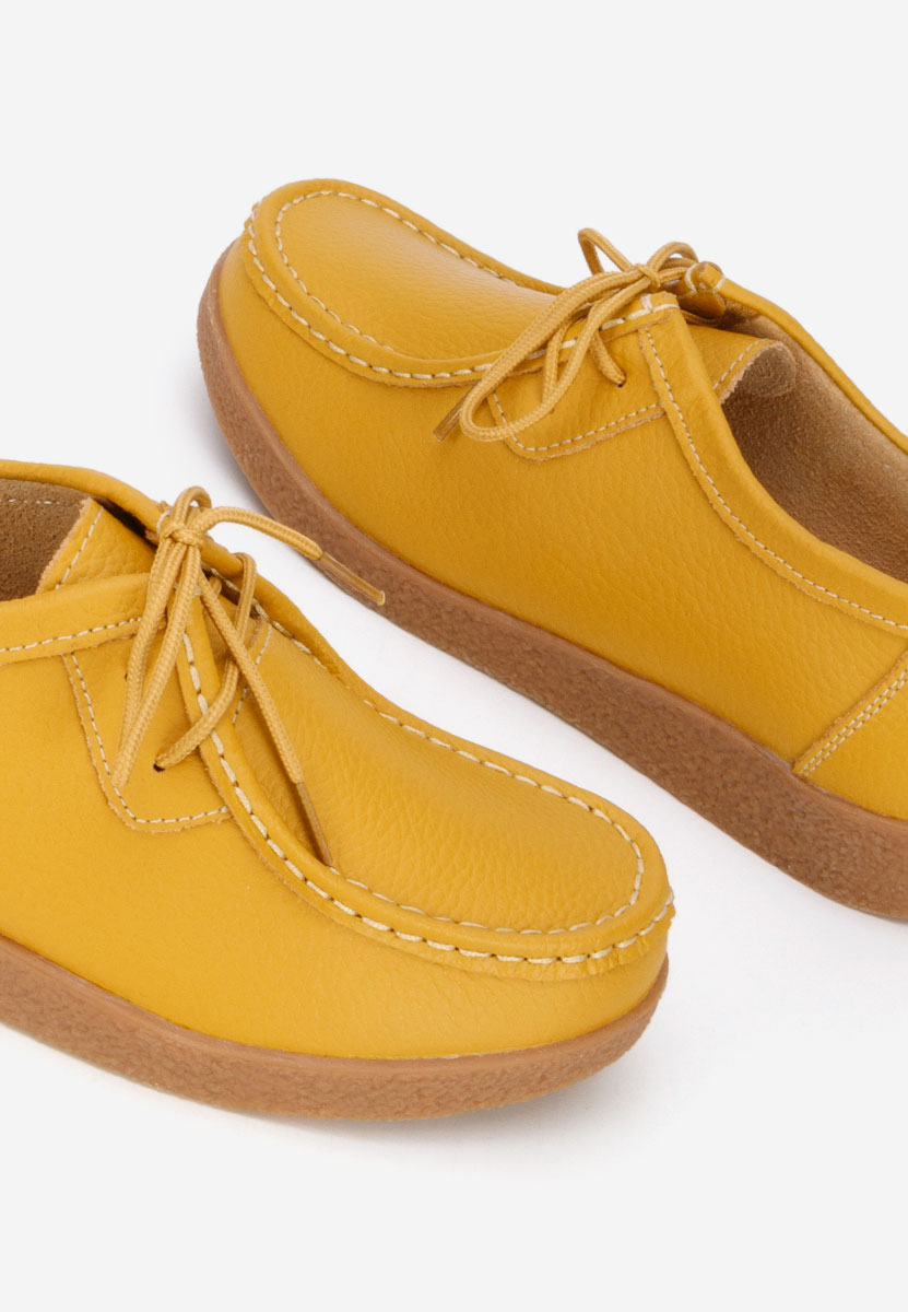 Μοκασίνια γυναικεια Afinia Κιντρινο