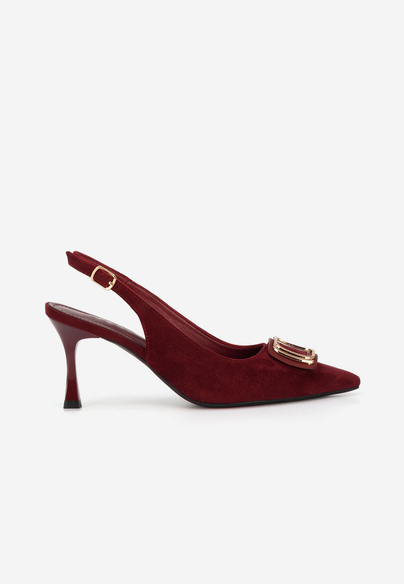 Γόβες slingback Cristelia μπορντό