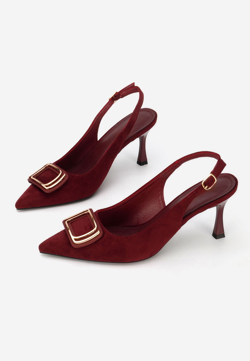 Γόβες slingback Cristelia μπορντό