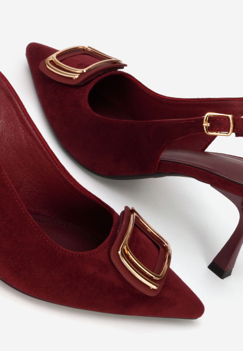 Γόβες slingback Cristelia μπορντό