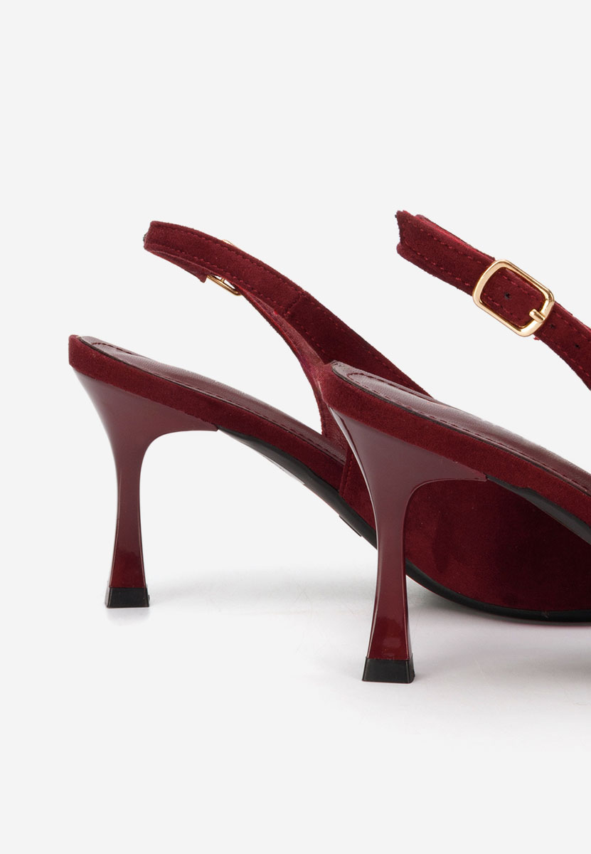 Γόβες slingback Cristelia μπορντό