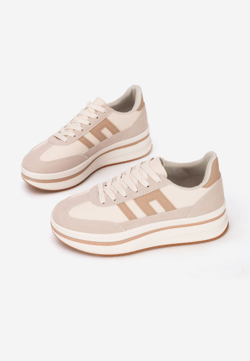 Sneakers με πλατφόρμα Jesie μπεζ
