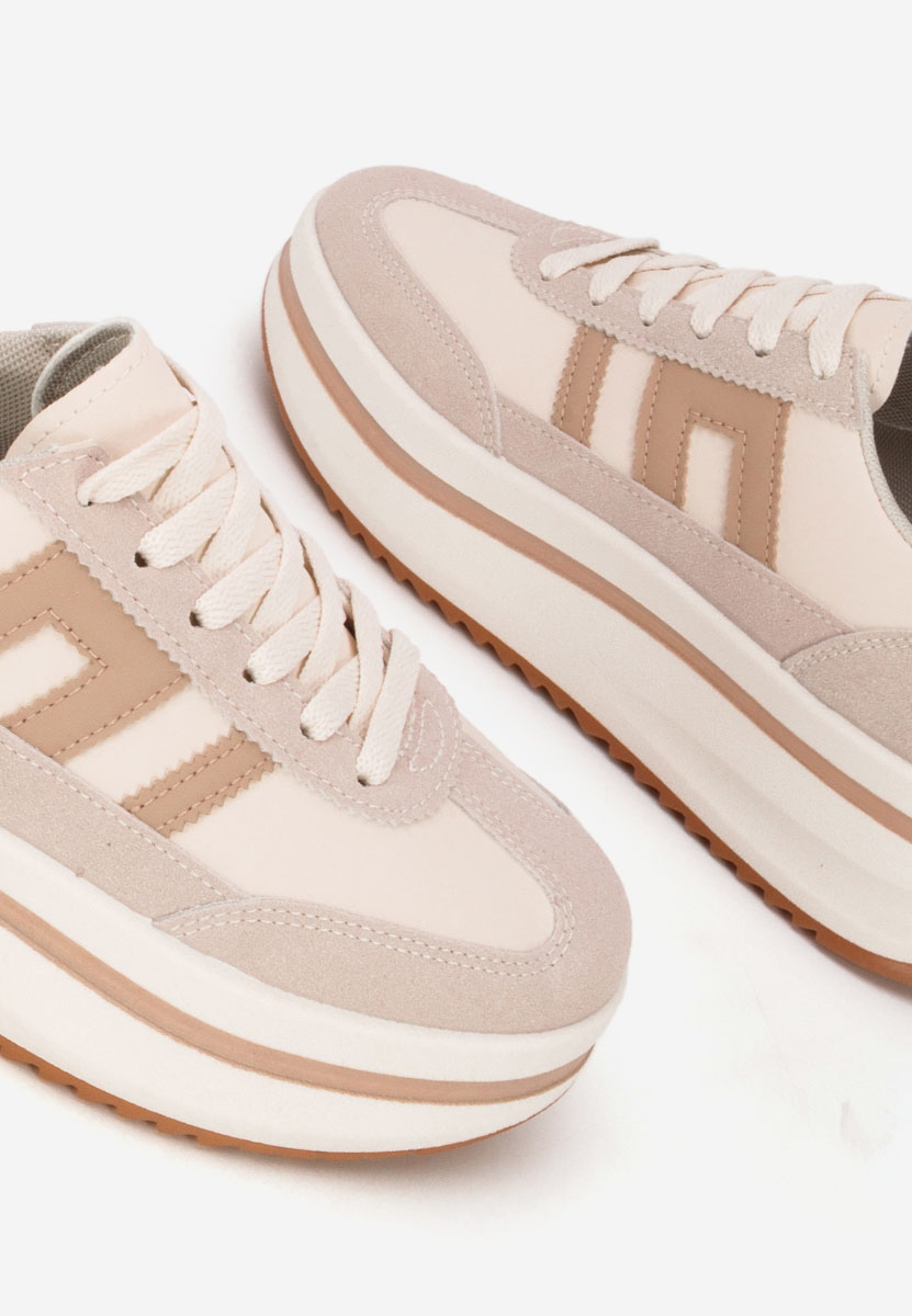 Sneakers με πλατφόρμα Jesie μπεζ