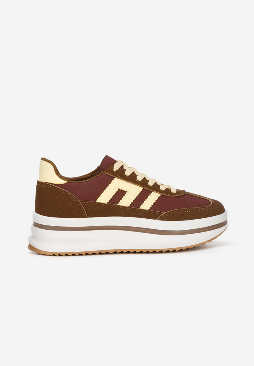 Sneakers με πλατφόρμα Jesie καφε