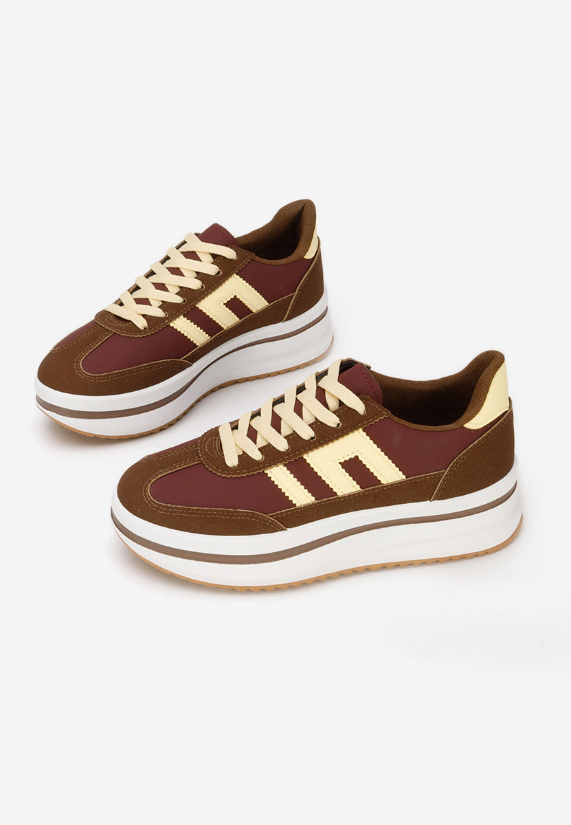 Sneakers με πλατφόρμα Jesie καφε