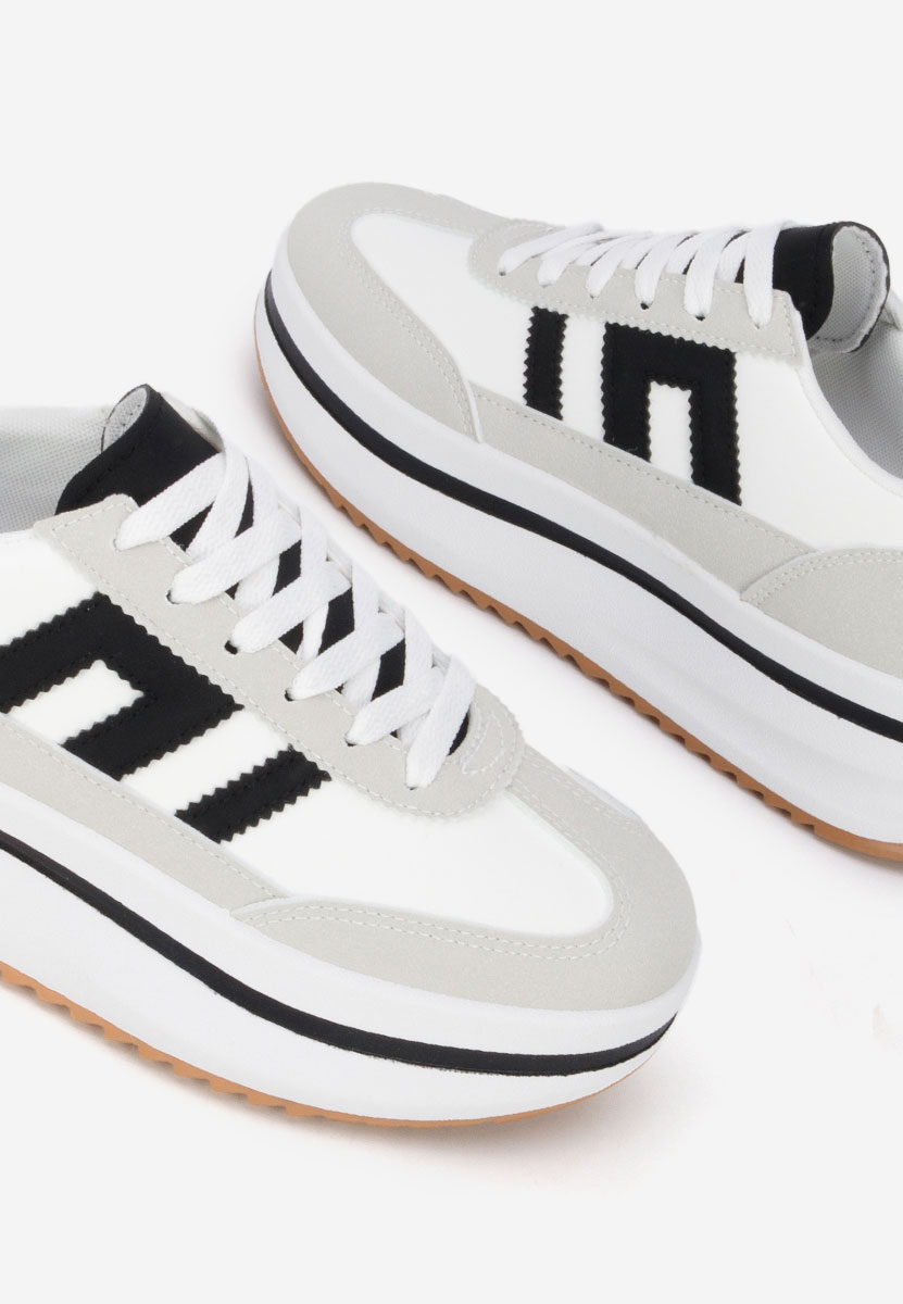 Sneakers με πλατφόρμα Jesie λευκά