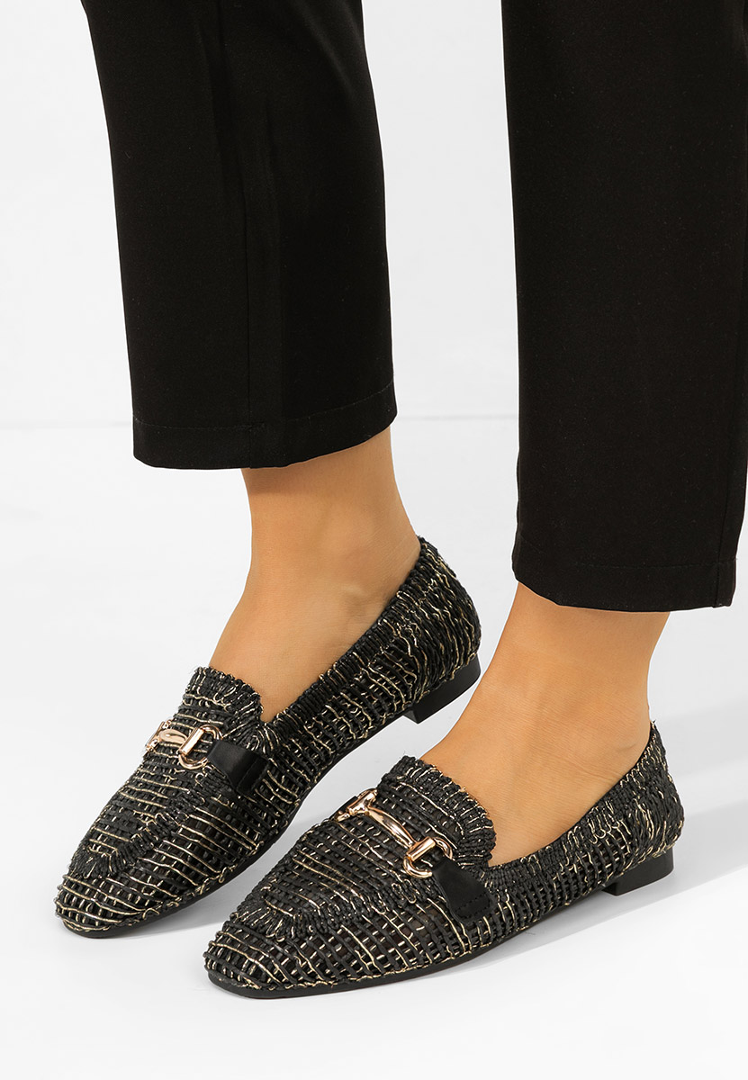 Μοκασίνια γυναικεια Cameilia μαύρα