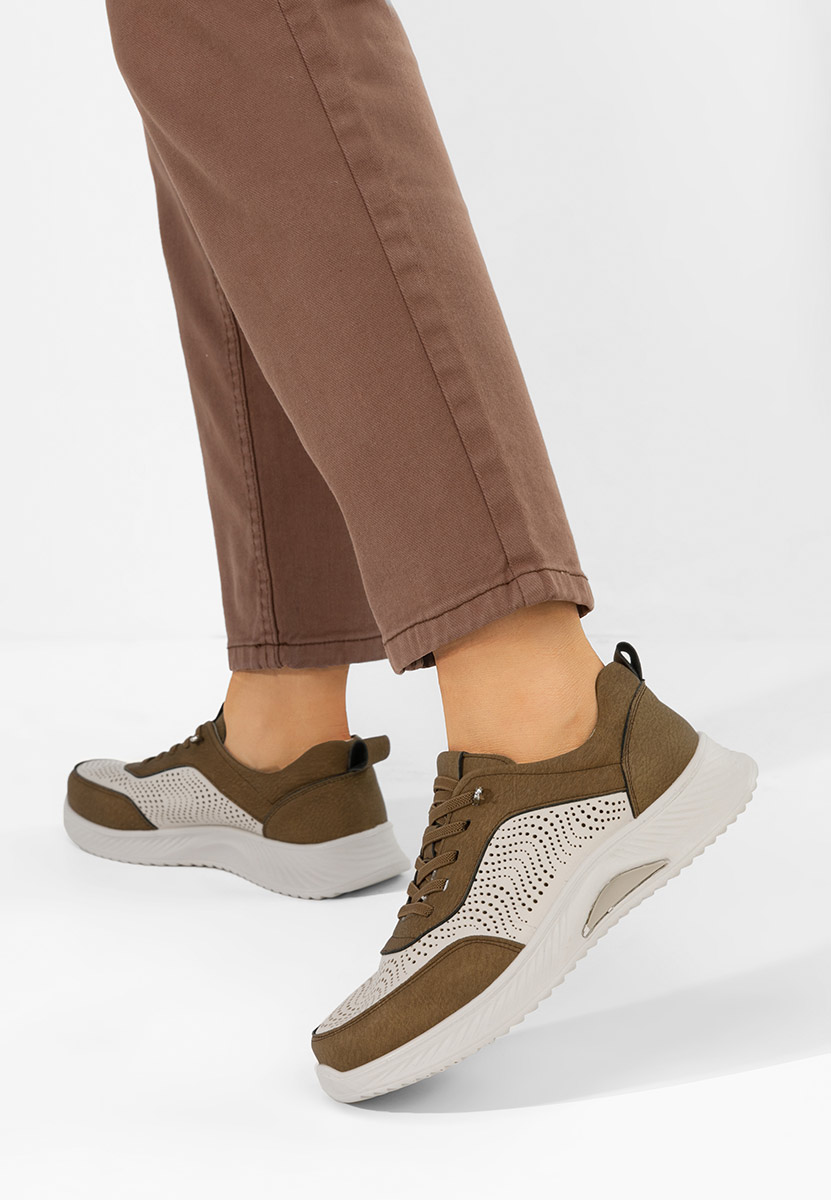 Sneakers γυναικεια Azurra V2 καφε