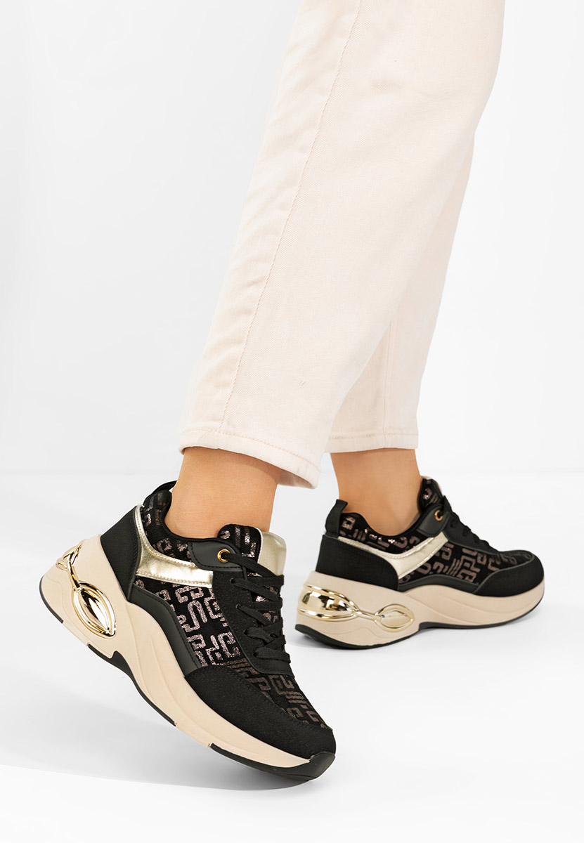 Sneakers με πλατφόρμα Nezela μαύρα