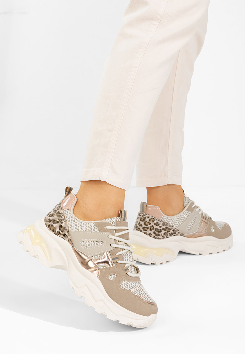 Sneakers με πλατφόρμα Kiria μπεζ