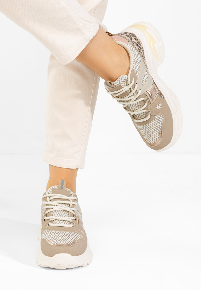 Sneakers με πλατφόρμα Kiria μπεζ