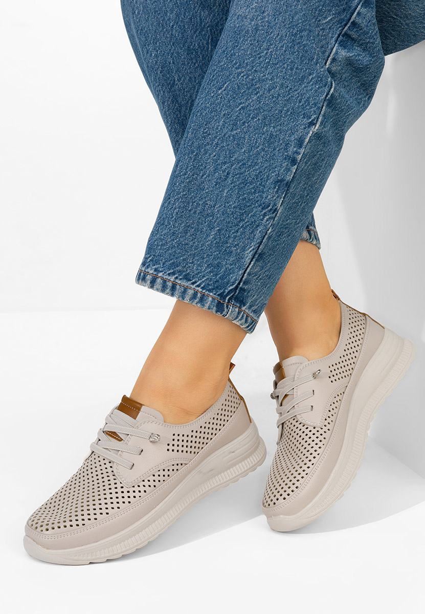 Sneakers γυναικεια Nezelia μπεζ